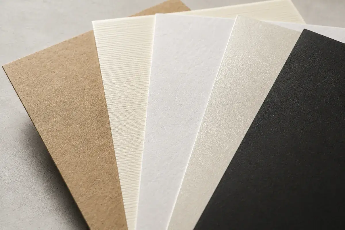 Creative textured paper labels