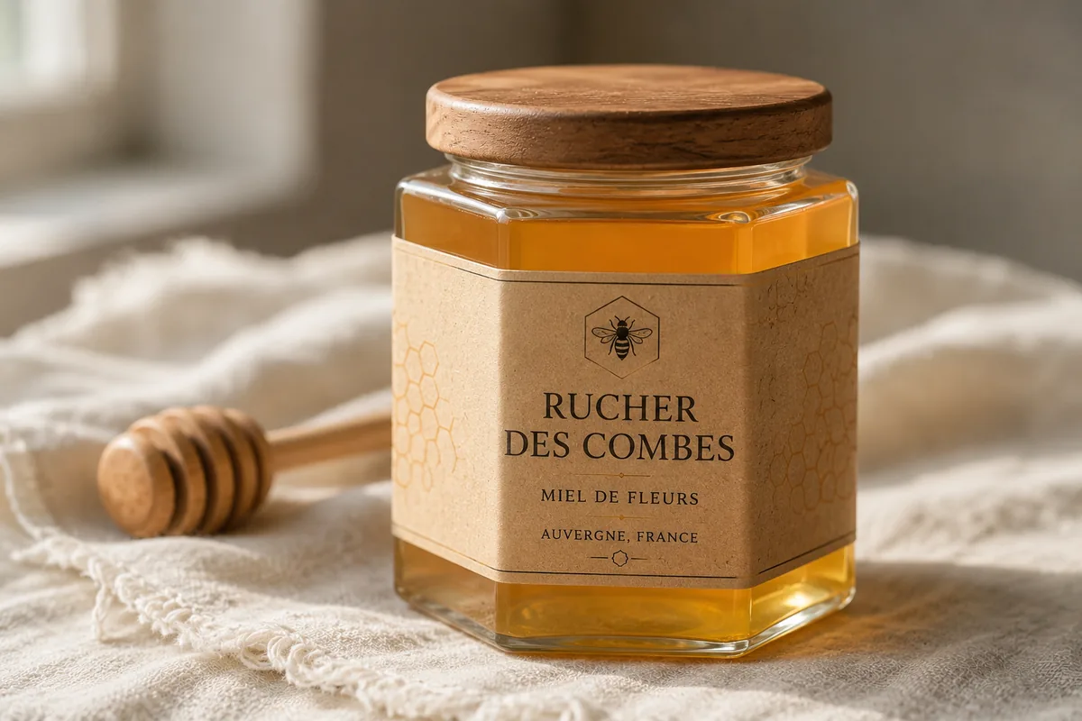 Jars, honey & jam labels